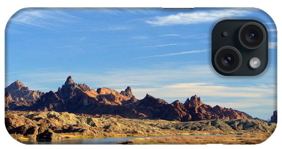 Needles iPhone Case featuring the photograph Route 66 Needles Mtn Range 2   Sold by Antonia Citrino