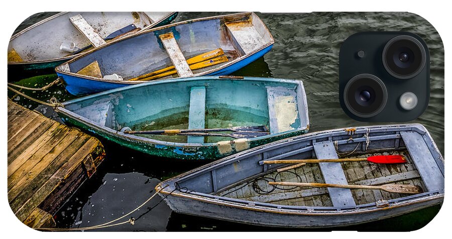 Row Boats iPhone Case featuring the photograph Row Boats At Dock by David Kay