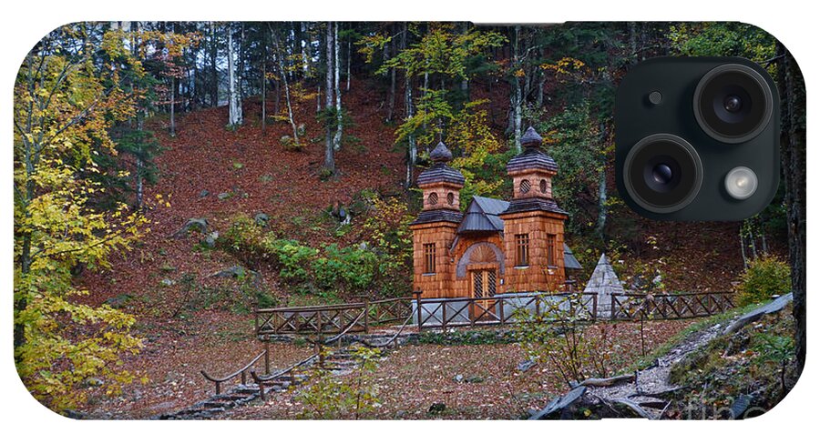 Russian Road iPhone Case featuring the photograph Russian Chapel - Vrsic Pass - Slovenia by Phil Banks