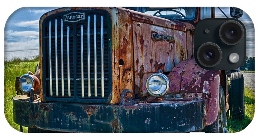 Truck Farm iPhone Case featuring the photograph Rusty Autocar by Georgette Grossman