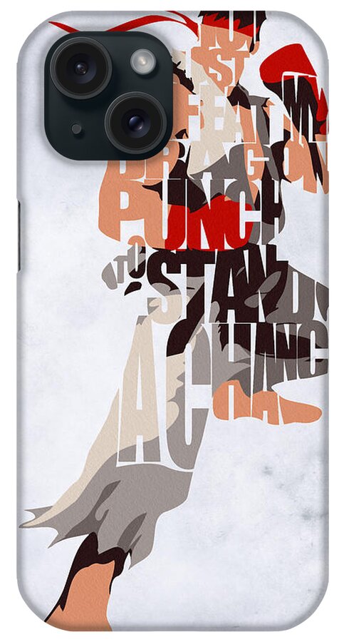 Ryu iPhone Case featuring the digital art Ryu - Street Fighter by Inspirowl Design