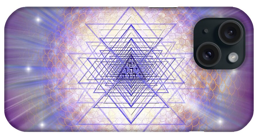 Endre iPhone Case featuring the digital art Sacred Geometry 250 by Endre Balogh