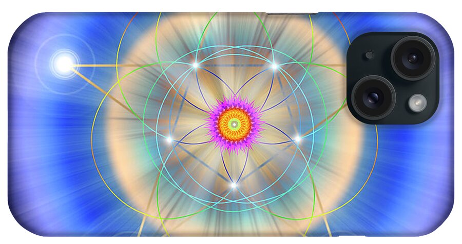 Endre iPhone Case featuring the digital art Sacred Geometry 26 by Endre Balogh