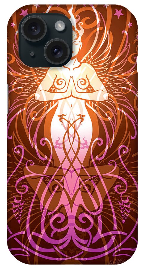 Goddess iPhone Case featuring the digital art Sacred State v.2 by Cristina McAllister