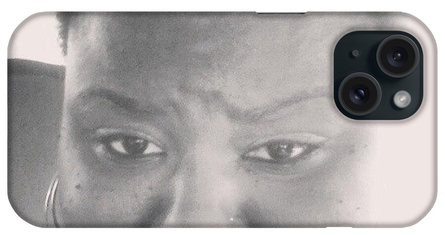 Me iPhone Case featuring the photograph #sadface #love #sad #me #instadaily by Tiara Mingo