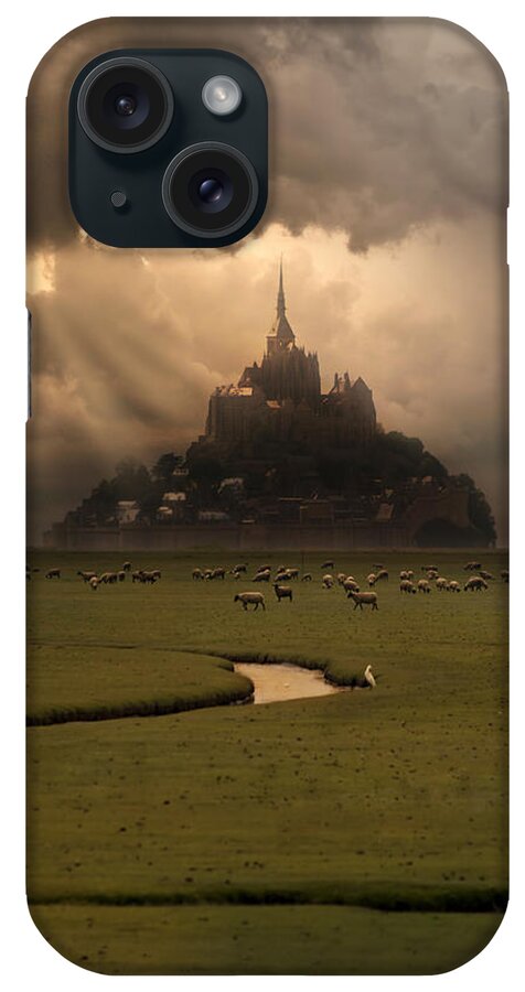 Church iPhone Case featuring the photograph Saint Michel in the evening sun by Jaroslaw Blaminsky