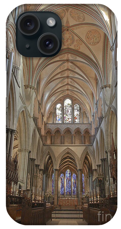 Salisbury Cathedral iPhone Case featuring the photograph Salisbury Cathedral Quire and High Altar by Terri Waters