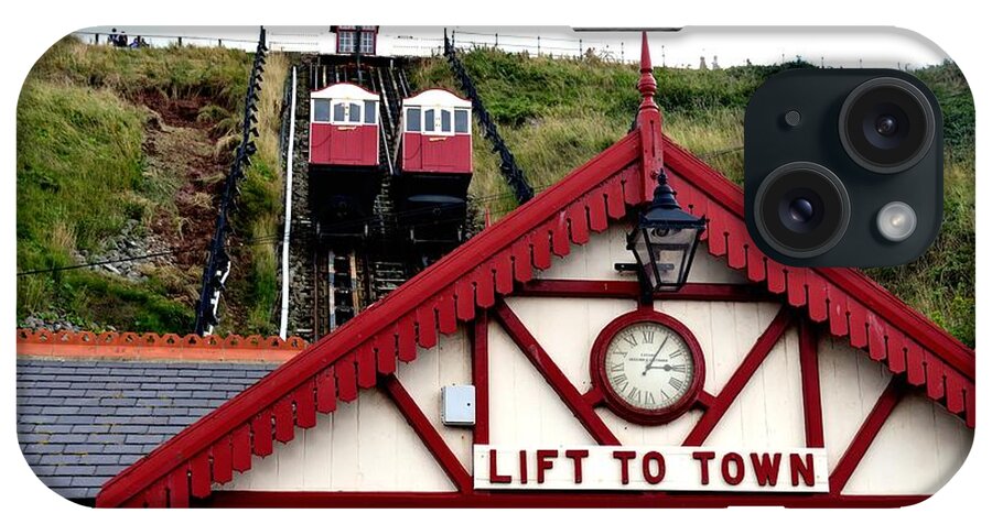 Coast iPhone Case featuring the photograph Saltburn Lift To Town by Scott Lyons