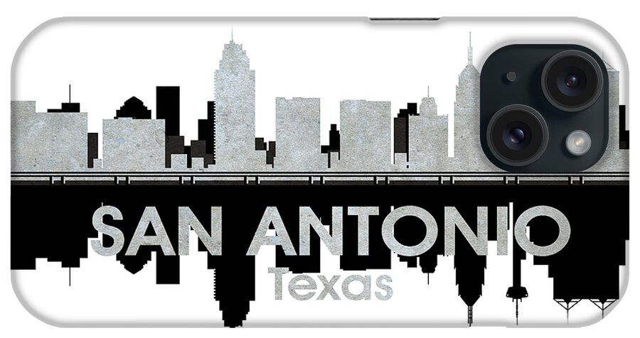 San Antonio iPhone Case featuring the mixed media San Antonio TX 4 by Angelina Tamez