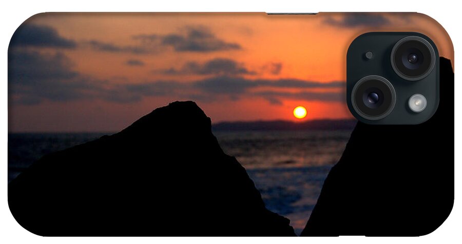 Sunset iPhone Case featuring the photograph San Clemente Rocks Sunset by Matt Quest