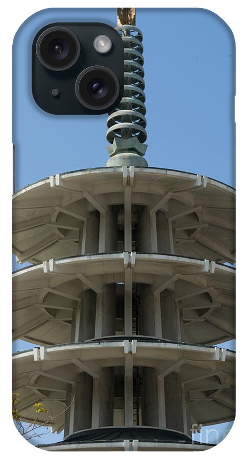 San Francisco iPhone Case featuring the photograph San Francisco Japantown Pagoda DSC994 by Wingsdomain Art and Photography