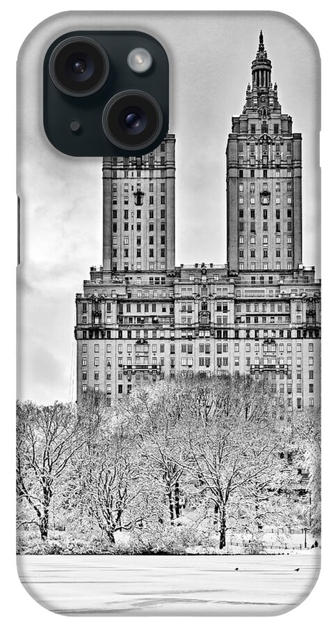 Central Park iPhone Case featuring the photograph San Remo Towers NYC by Susan Candelario