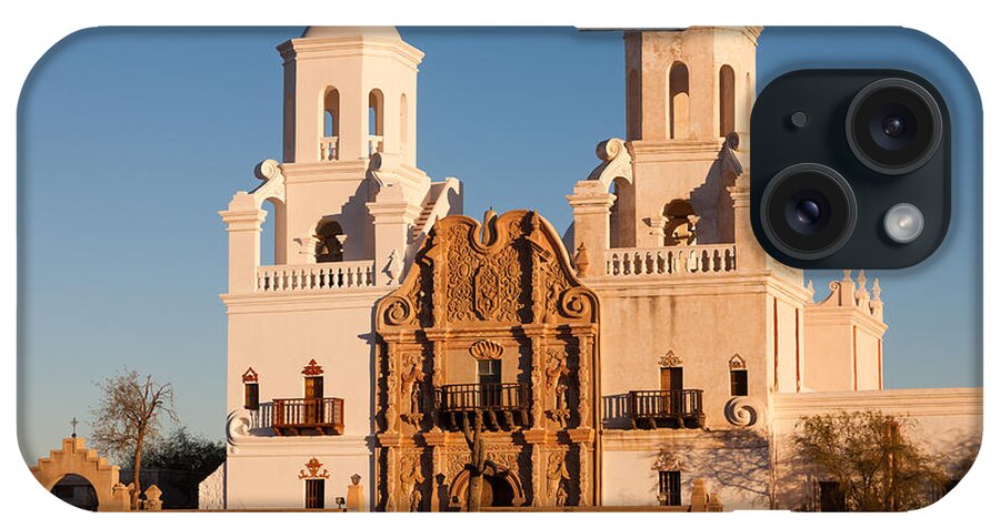Clarence Holmes iPhone Case featuring the photograph San Xavier del Bac Mission III by Clarence Holmes