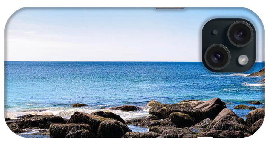 Atlantic iPhone Case featuring the photograph Sand Beach Rocky Shore  by Lars Lentz