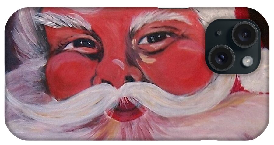 Santa Clause iPhone Case featuring the painting Santa Clause by Sharon Duguay