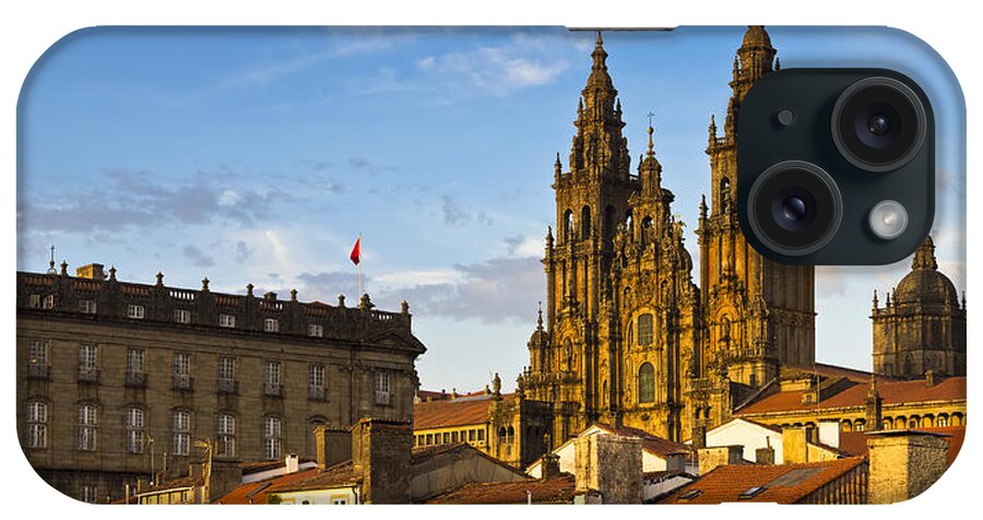 Panorama iPhone Case featuring the photograph Santiago de Compostela Cathedral Galicia Spain by Pablo Avanzini