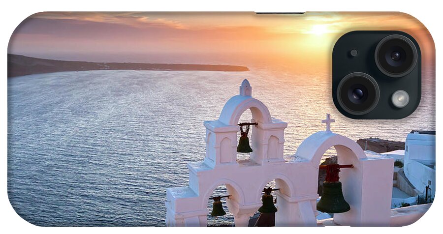 Tranquility iPhone Case featuring the photograph Santorini Sunset by Evgeni Dinev Photography