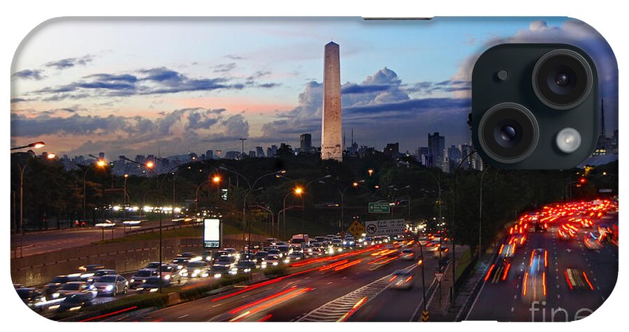 Sao Paulo iPhone Case featuring the photograph Sao Paulo skyline - Ibirapuera by Carlos Alkmin
