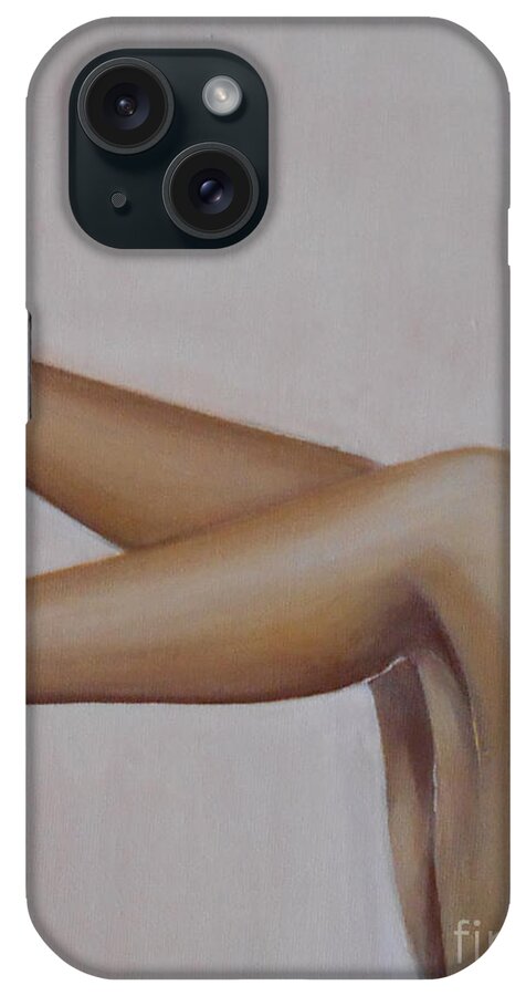 Naughty iPhone Case featuring the painting Sassy by Jane See