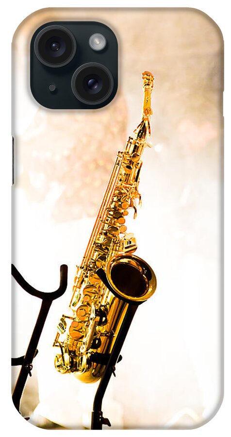Sax iPhone Case featuring the photograph Saxophone by Bob Orsillo