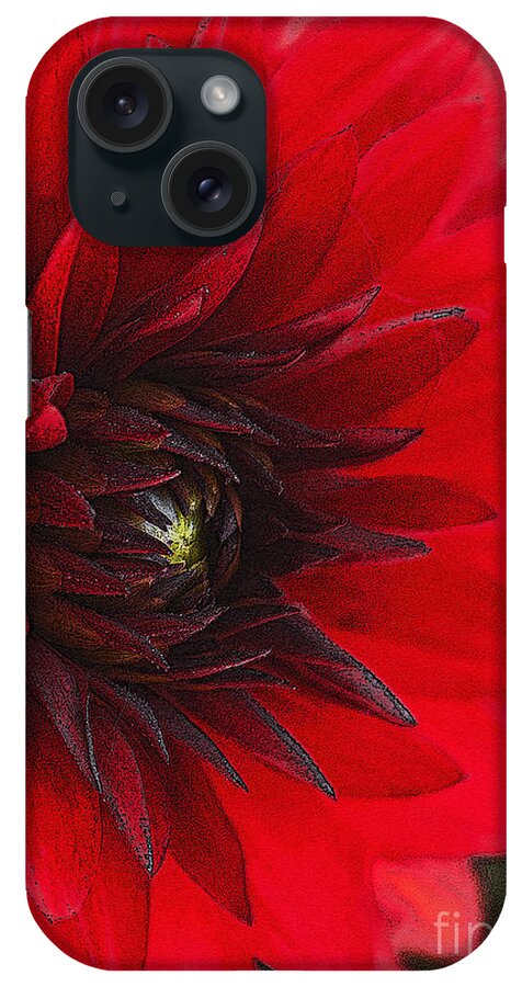 Nature iPhone Case featuring the photograph Scarlet Dahlia by Janice Pariza