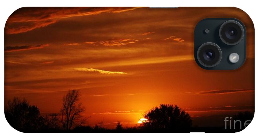 Landscape Photography iPhone Case featuring the photograph Scenic Sunset by J L Zarek