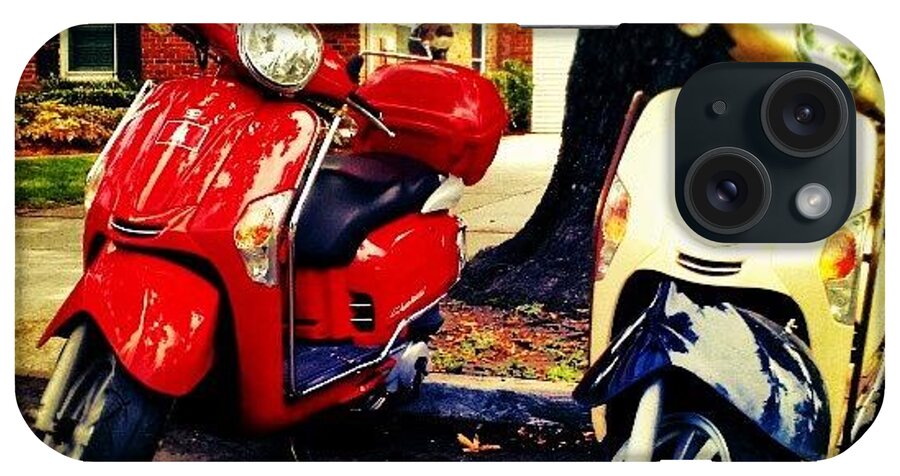 Transportation iPhone Case featuring the photograph Scooters #nola: by Glen Abbott