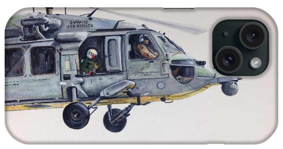 Nimitz iPhone Case featuring the painting Sea Hawk by Stan Tenney