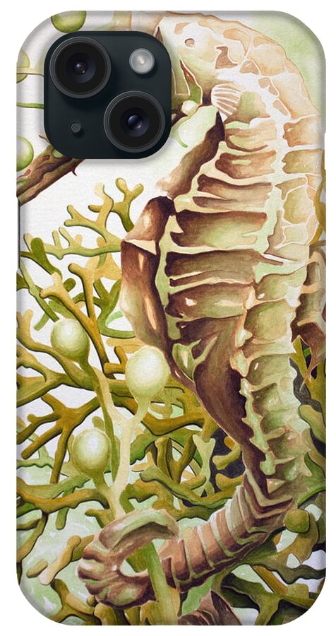 Sea Horse iPhone Case featuring the painting Seabiscuit by William Love