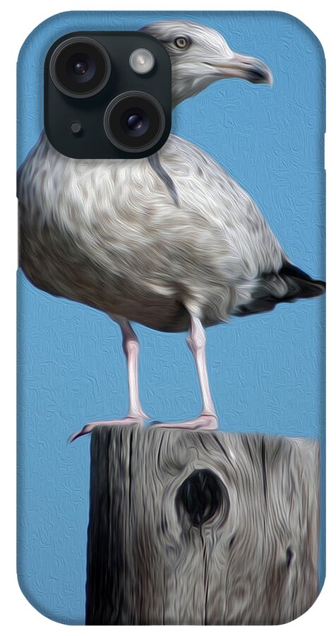 Seagull iPhone Case featuring the digital art Seagull by Kelvin Booker