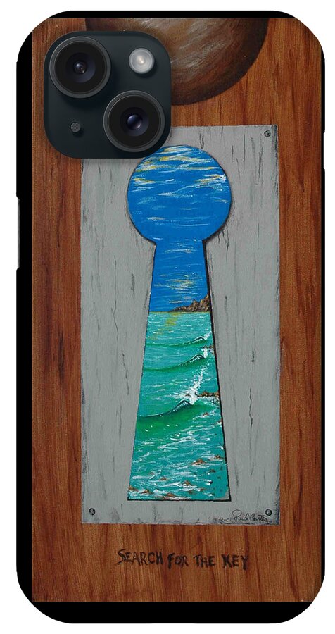 Key iPhone Case featuring the painting Search For The Key by Paul Carter