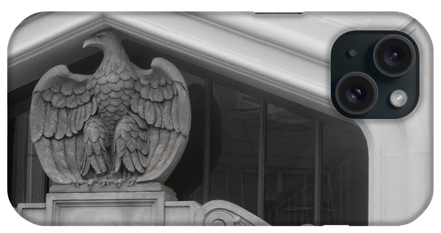 Decoration iPhone Case featuring the photograph Seated Eagle by Adria Trail