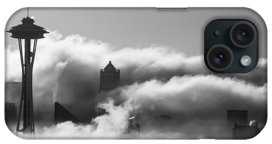 Heavy iPhone Case featuring the photograph Seattle Fog by Kyle Wasielewski