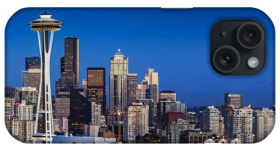 Seattle iPhone Case featuring the photograph Seattle Skyline Panoramic by Brian Jannsen