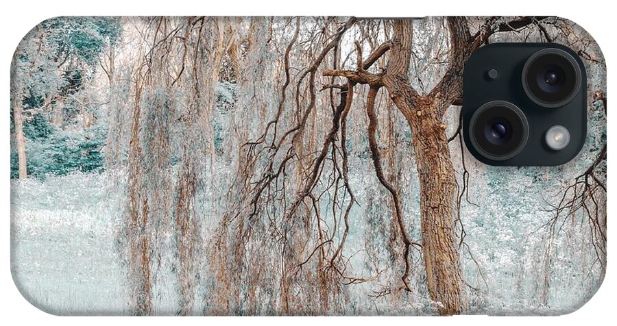 Nature iPhone Case featuring the photograph Secret Life of the Willow Tree. Nature in Alien Skin by Jenny Rainbow