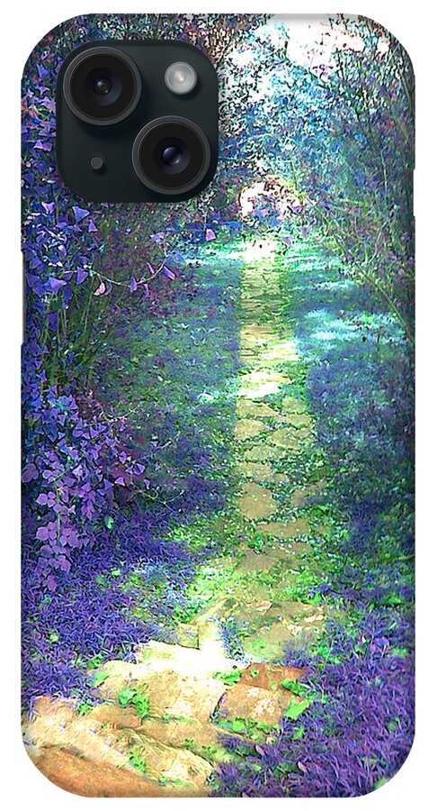 Digital Photography iPhone Case featuring the photograph Secret Pathway by Linda N La Rose