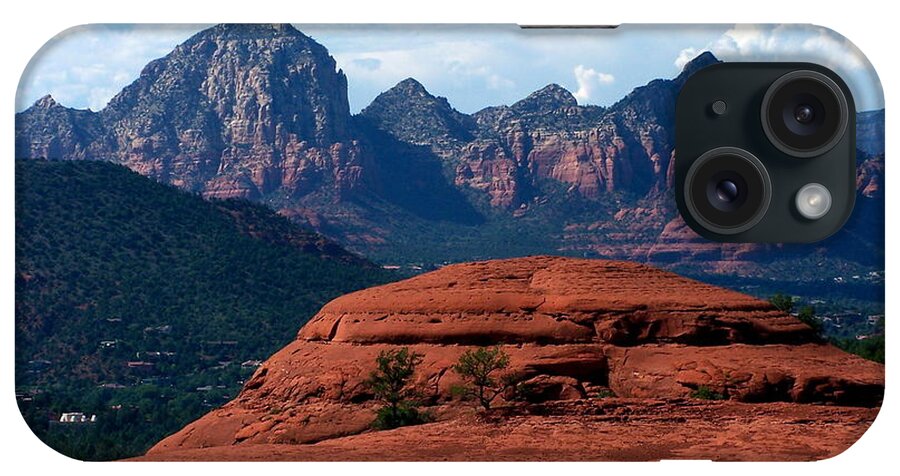 Red iPhone Case featuring the photograph Sedona-13 by Dean Ferreira