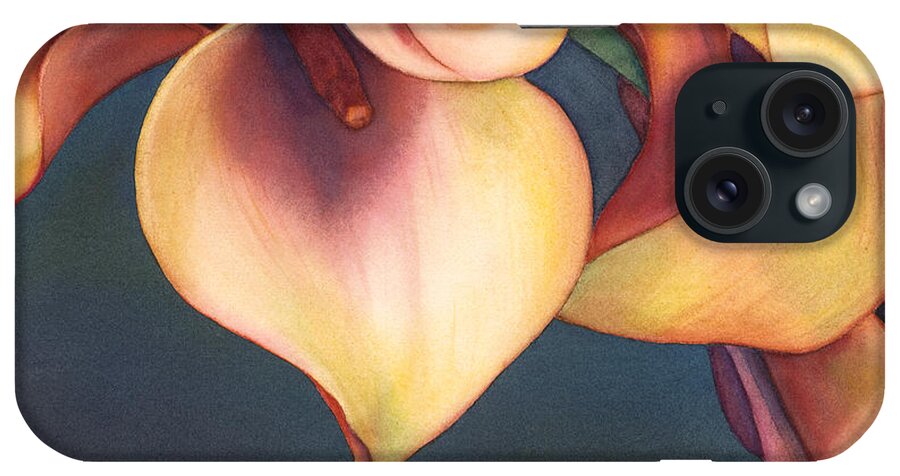 Lilies iPhone Case featuring the painting Seduction of Lilies by Sandy Haight