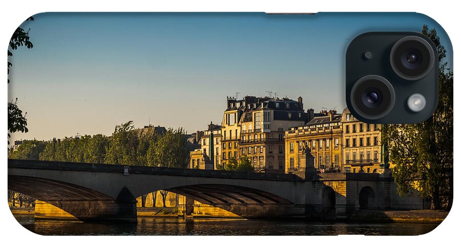 France iPhone Case featuring the photograph Seine Sunrise by Mark Llewellyn