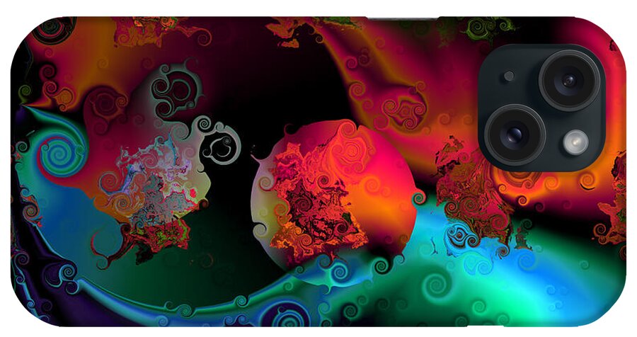 Abstract iPhone Case featuring the digital art Seperation and individuation by Claude McCoy