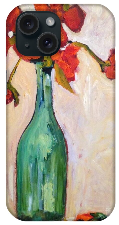 Sunflower iPhone Case featuring the painting Serendipity Delicious by Sherry Harradence