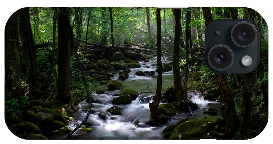 Smoky Mountains iPhone Case featuring the photograph Serene Greenbrier Area Stream by Nancy Mueller