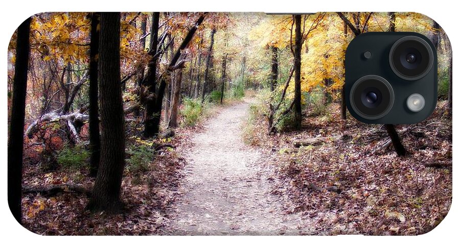 Trails iPhone Case featuring the photograph Serenity Walk in the Woods by Peggy Franz