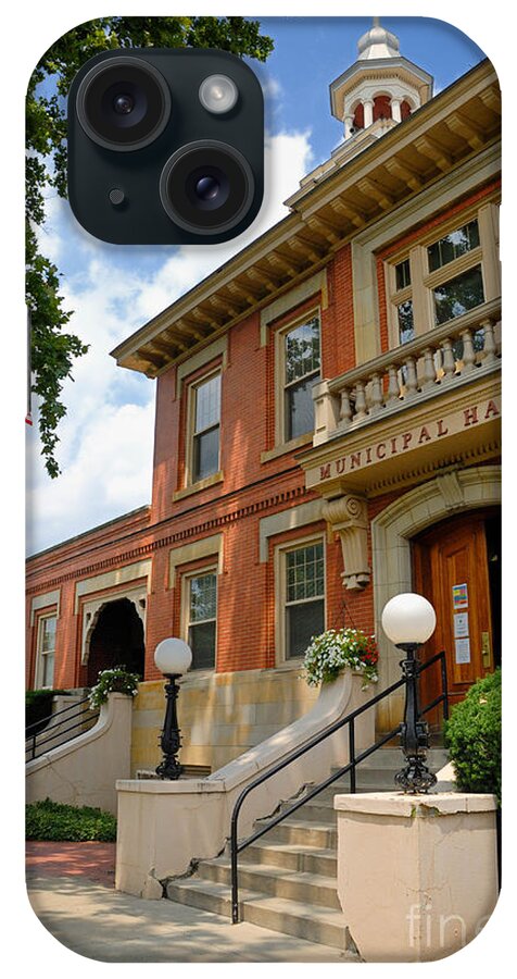 Allegheny County iPhone Case featuring the photograph Sewickley Municipal Hall by Amy Cicconi