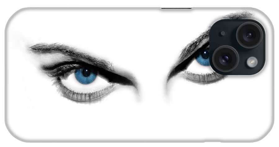 Vision iPhone Case featuring the photograph Sexy Blue Eyes by Jt PhotoDesign