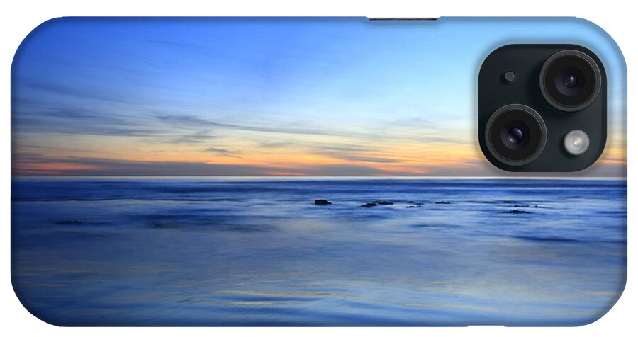 Beach iPhone Case featuring the photograph Moment In Blue Carlsbad by John F Tsumas