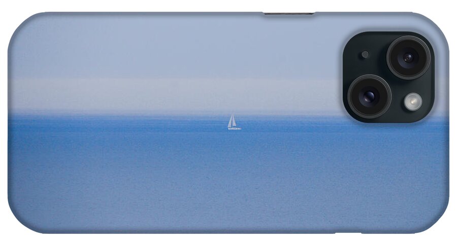Sailboat iPhone Case featuring the photograph Shades Of Blue by Mary Carol Story