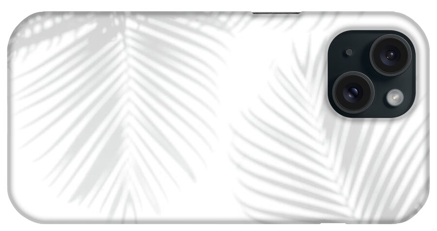 Shadow iPhone Case featuring the photograph Shadow Palm Leaves by Lamyai