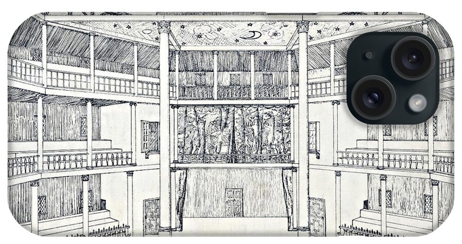 Literature iPhone Case featuring the photograph Shakespeares Globe Theatre by Folger Shakespeare Library