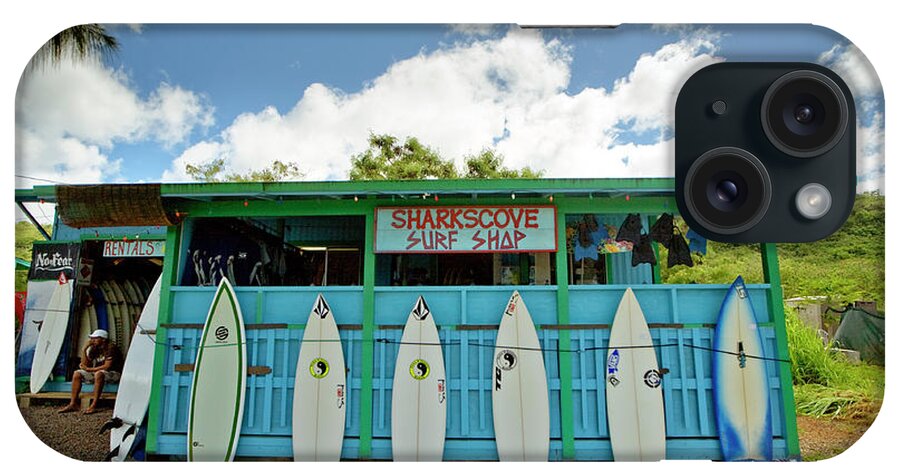 Summer iPhone Case featuring the photograph Sharks Cove Surf Shop With New by Merten Snijders